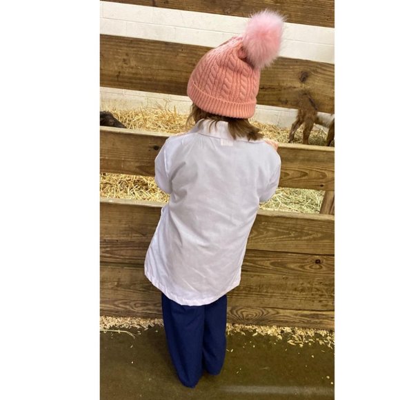 Kids Winter Beanie Children's Warm Fleece Lined Knit Thick Ski Cap with Pom - Picture 2 of 9